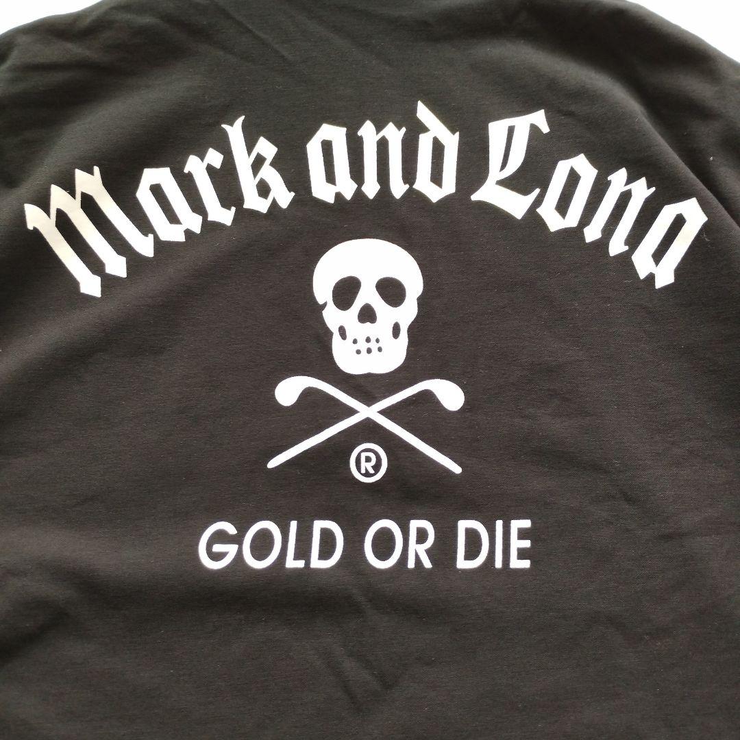 MARK&LONA ハーフジップ バックデザインシャツ XL　大きいサイズ　黒
