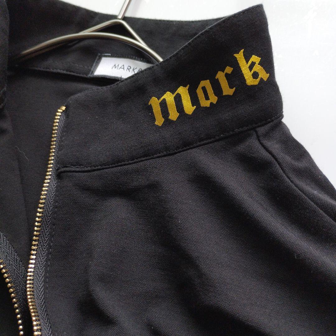 MARK&LONA ハーフジップ バックデザインシャツ XL　大きいサイズ　黒