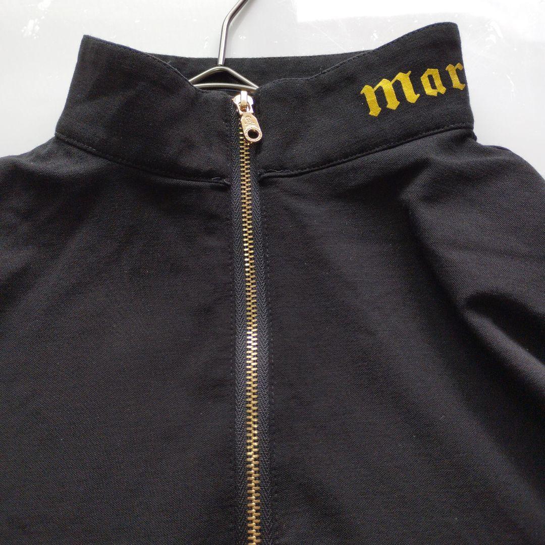 MARK&LONA ハーフジップ バックデザインシャツ XL　大きいサイズ　黒
