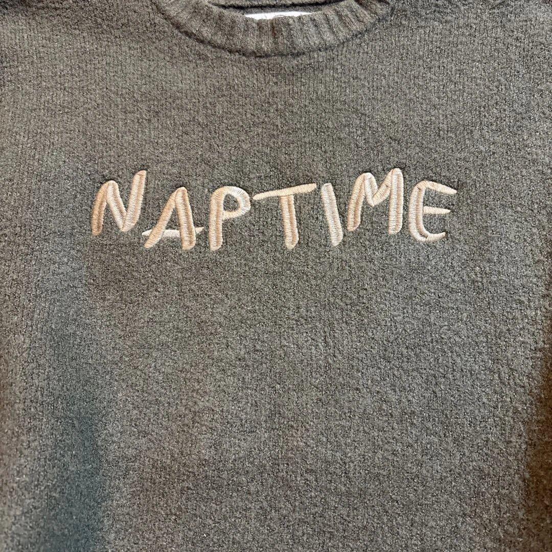 ナップタイム　naptime. Nissy ニット　プルオーバー　カーキ