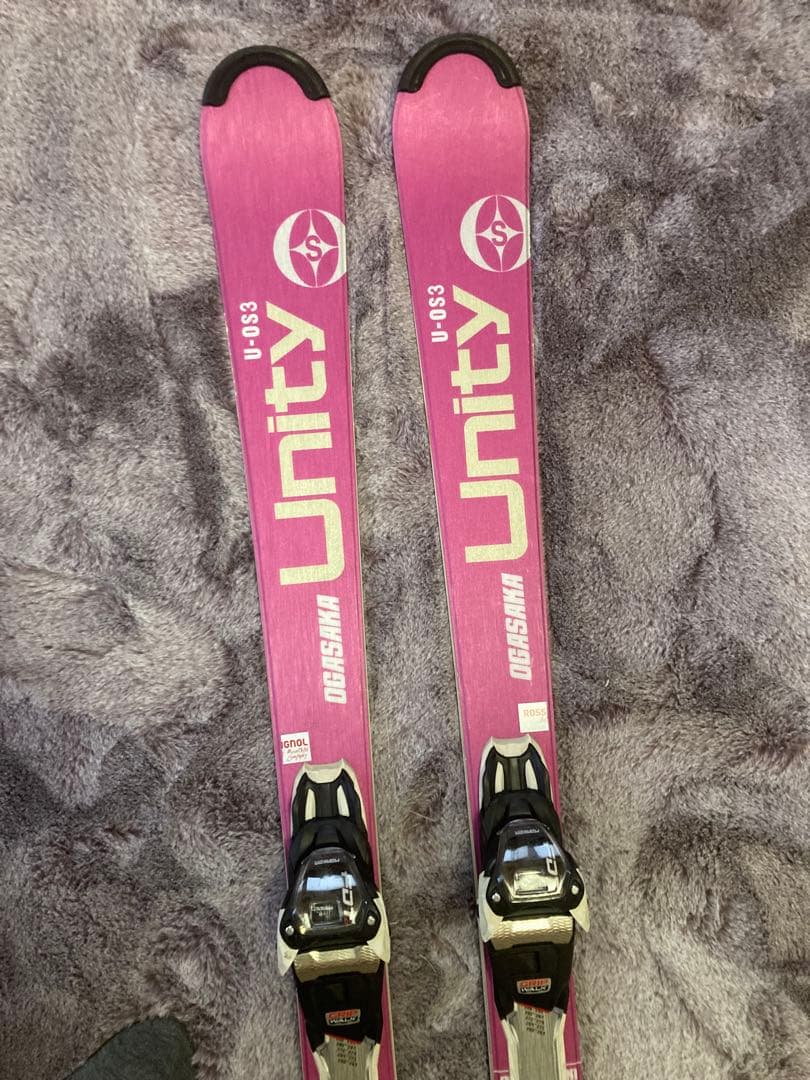 オガサカUnity U-OS3 スキー板　150cm、ピンク