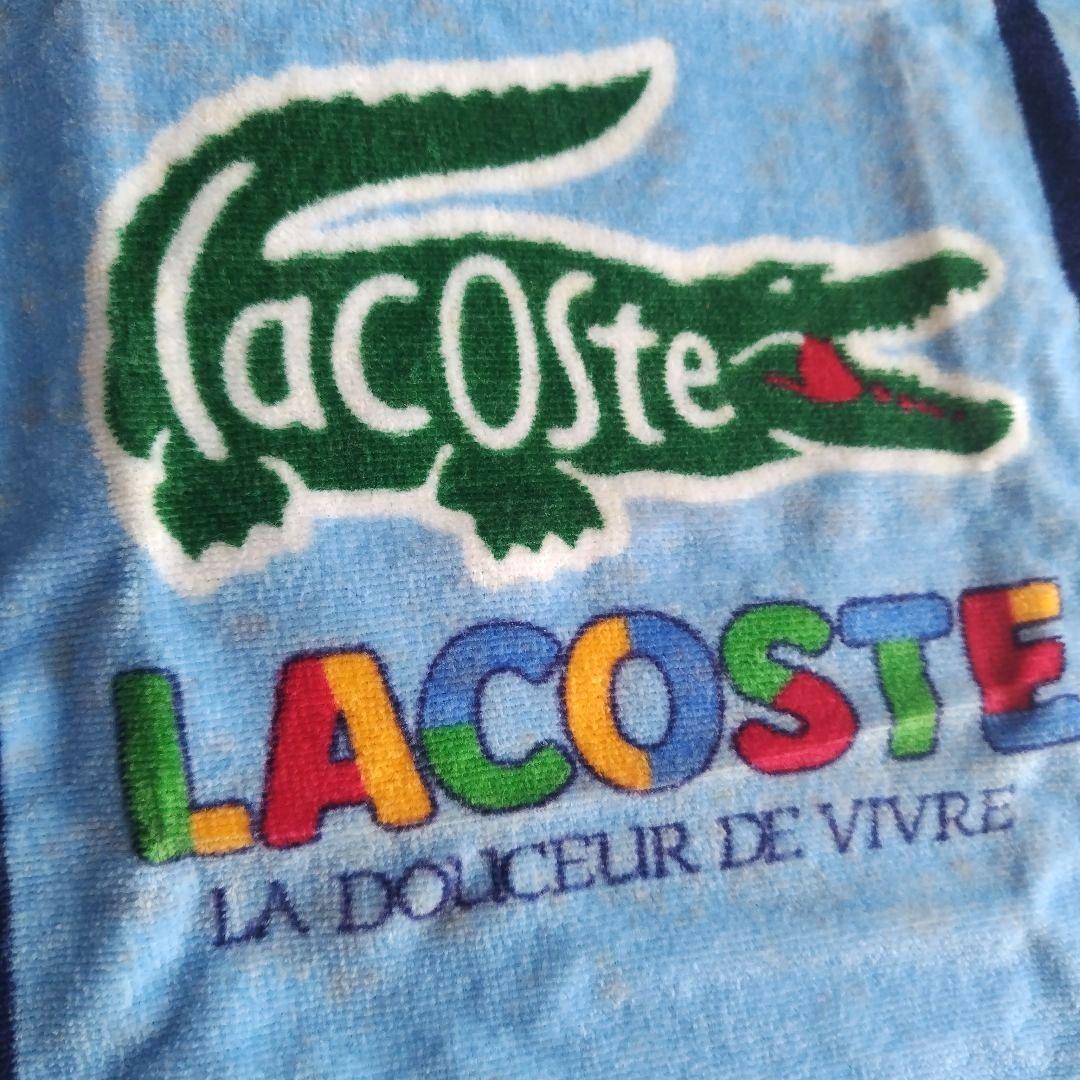 【非売品】LACOSTE　タオル付きゴルフボールギフトとメッシュ巾着袋のセット