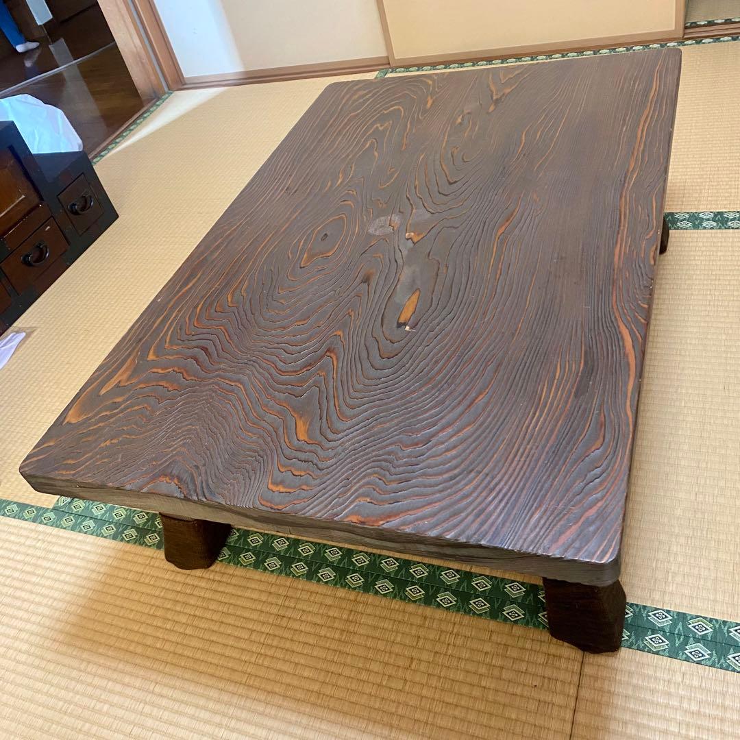 【安心のたのメル便】骨董品　屋久杉? 神代杉? 和室　一枚板　ローテーブル