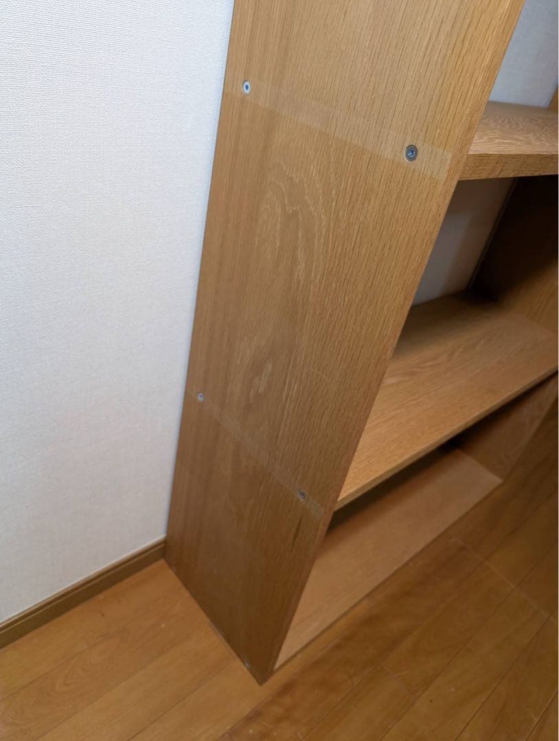 ■送料込■無印良品 スタッキングシェルフワイド 5段 オーク 棚収納