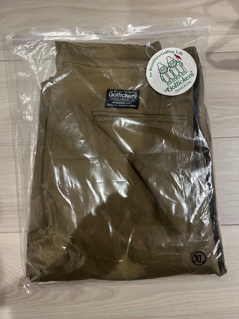 新品未使用　Golfickers ゴルフィッカーズ　チノパン　ベージュ　XL