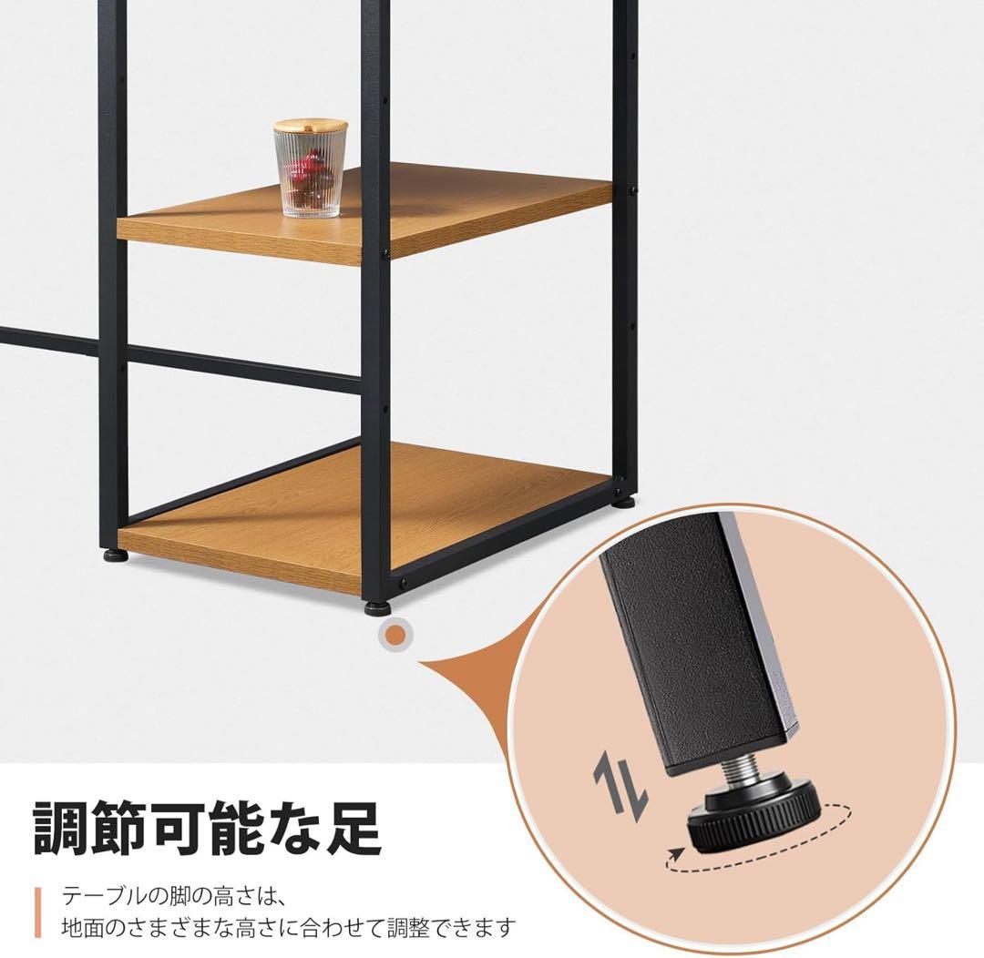 新品未使用◆ブラウンパソコンデスクレイヤボードモニター台付幅120cmブラウン