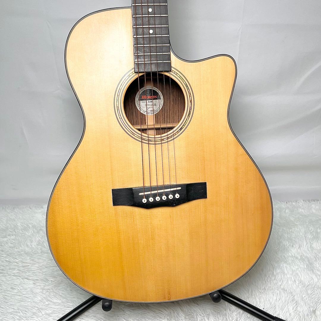 【良品】MORRIS モーリス S-40 アコースティックギター