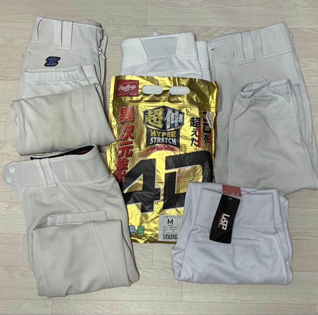 け*۶様 【野球引退品】スボン、アンダーシャツ、スラパン、バッテ、ベルト、靴紐、