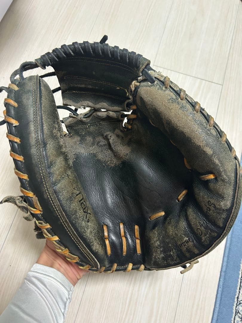 ザナックス 硬式キャッチャーミットグローブ 黒
