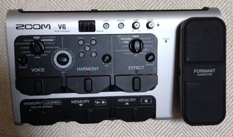 Zoom V6-SP Vocal Compressor　ボーカルエフェクター