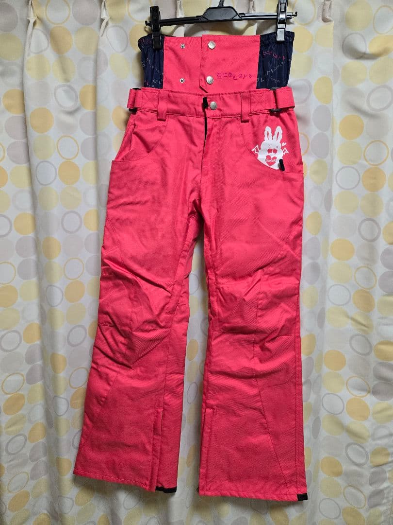 【美品】ScoLar ♡ ストレッチスノーパンツ 裏起毛　撥水透湿加工　9号