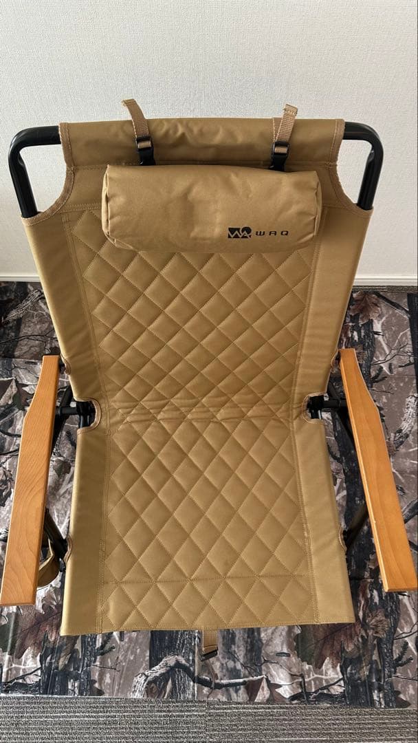 美品　WAQ Reclining Low Chair リクライニングローチェア