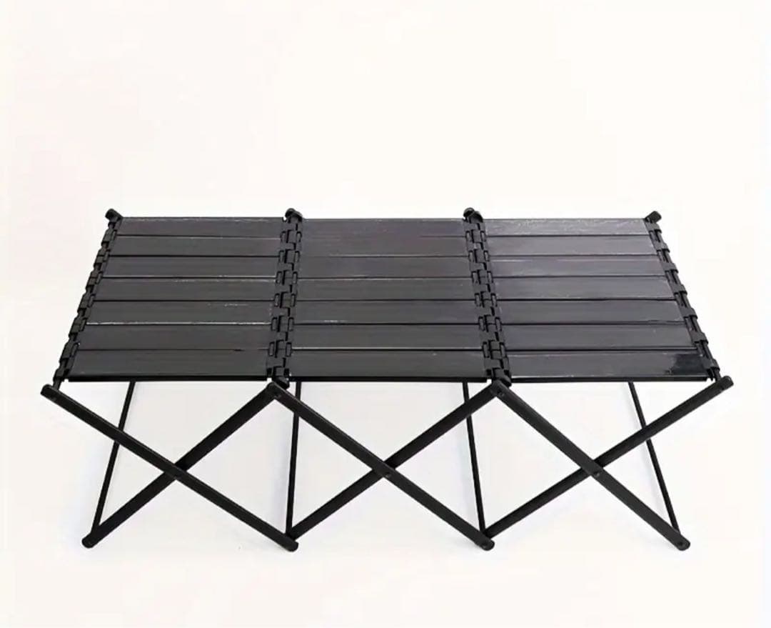 折りたたみ式アウトドアテーブル 黒
