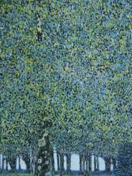 GUSTAV　KLIMT、クリムト、公園、希少な画集より、新品高級額、額装付