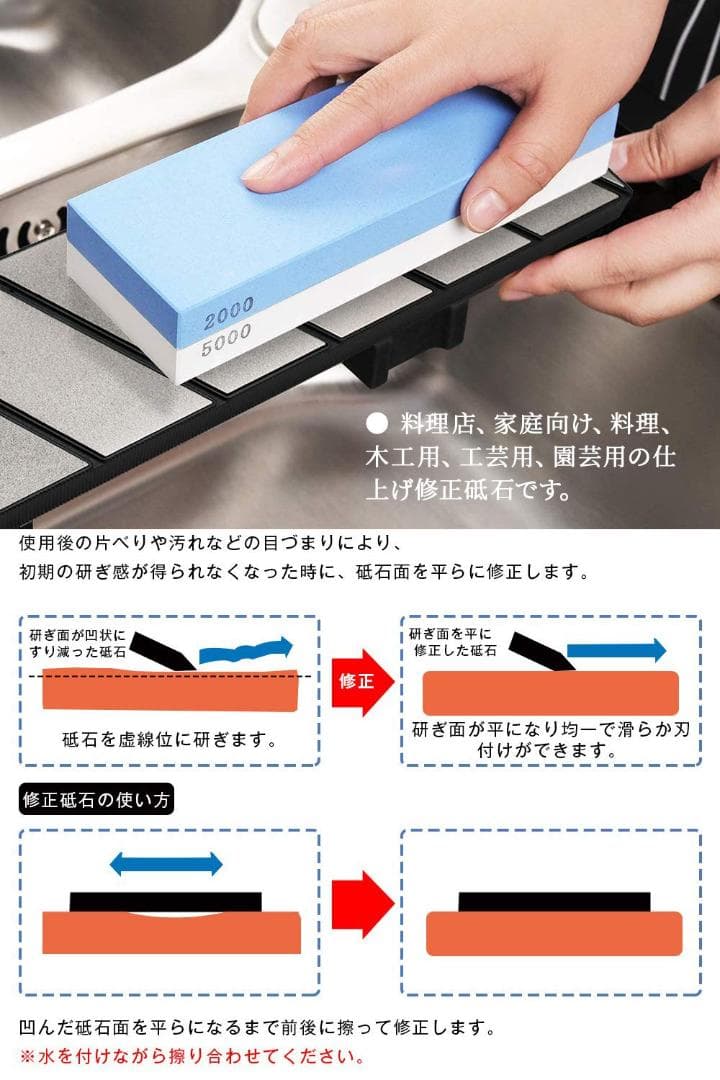 錆びに強い 単面タイプのステンレス製修正砥石