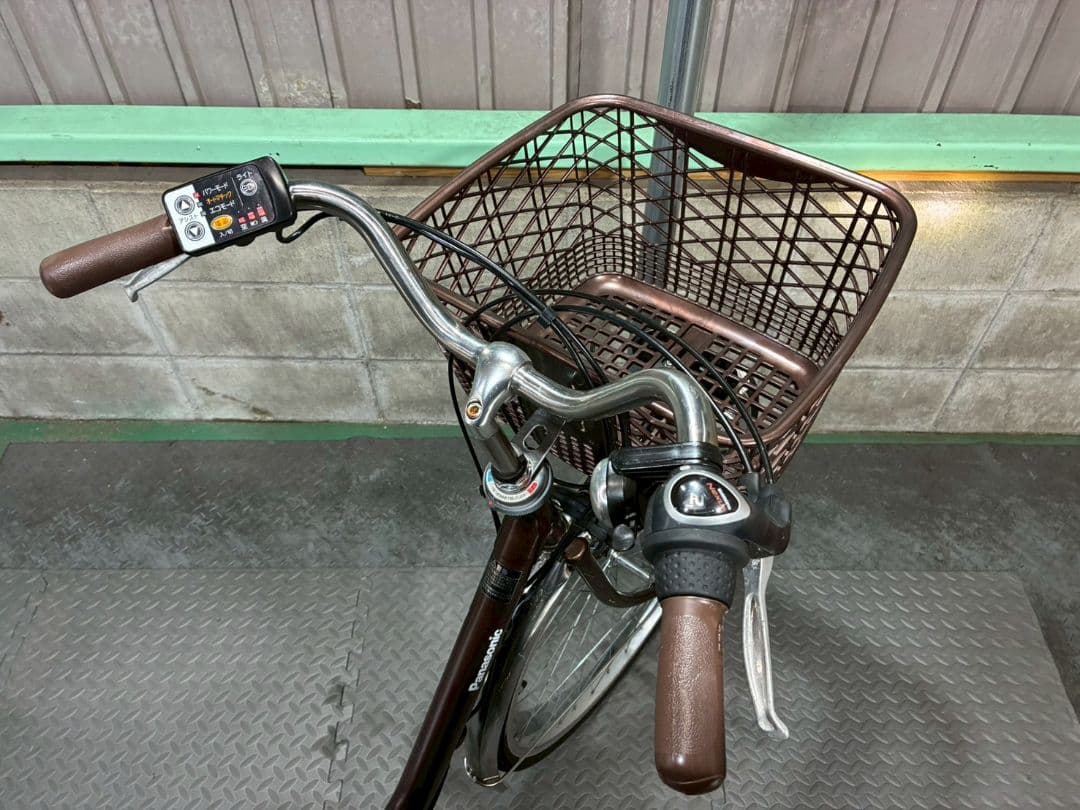 №8816電動自転車 Panasonic ビビTX 26インチ ブラウン