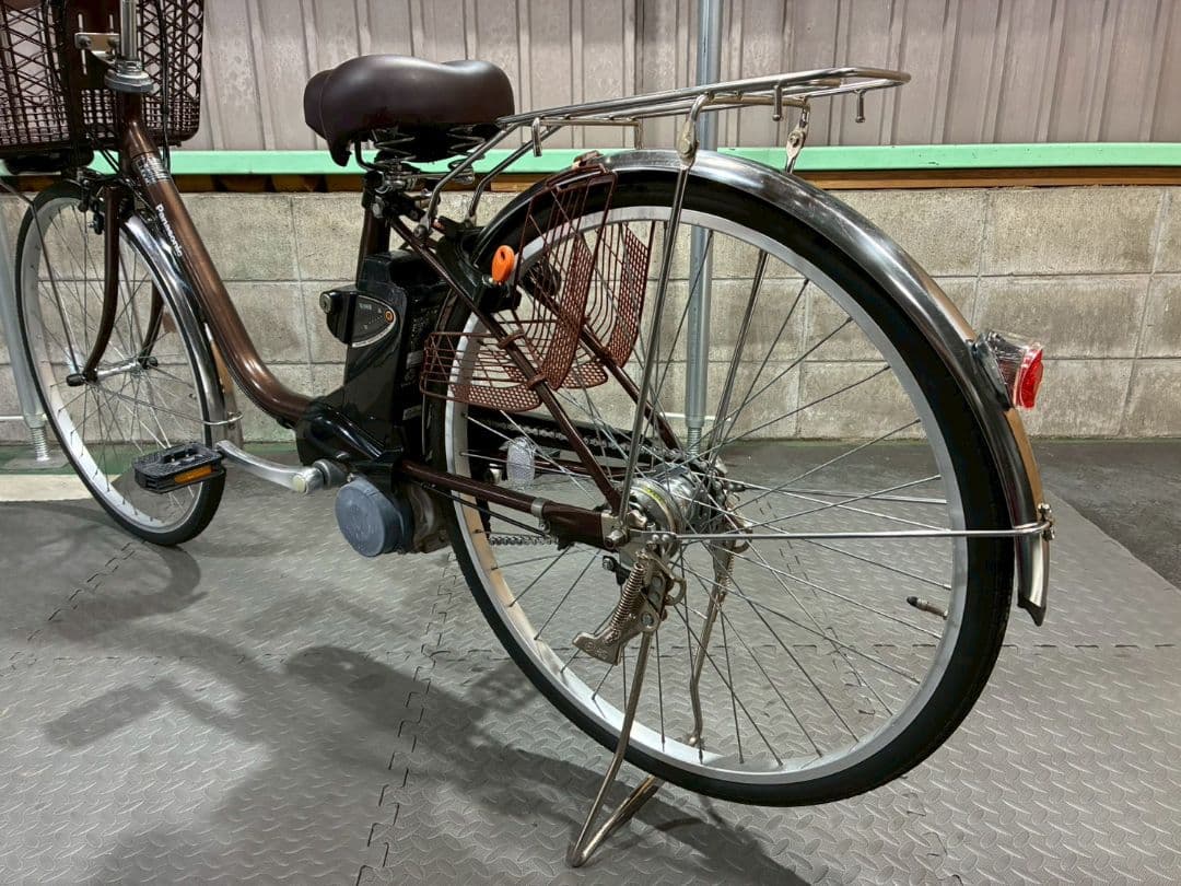 №8816電動自転車 Panasonic ビビTX 26インチ ブラウン