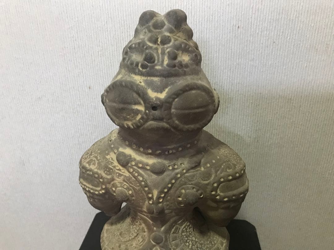 遮光器土偶　素焼き土偶インテリア