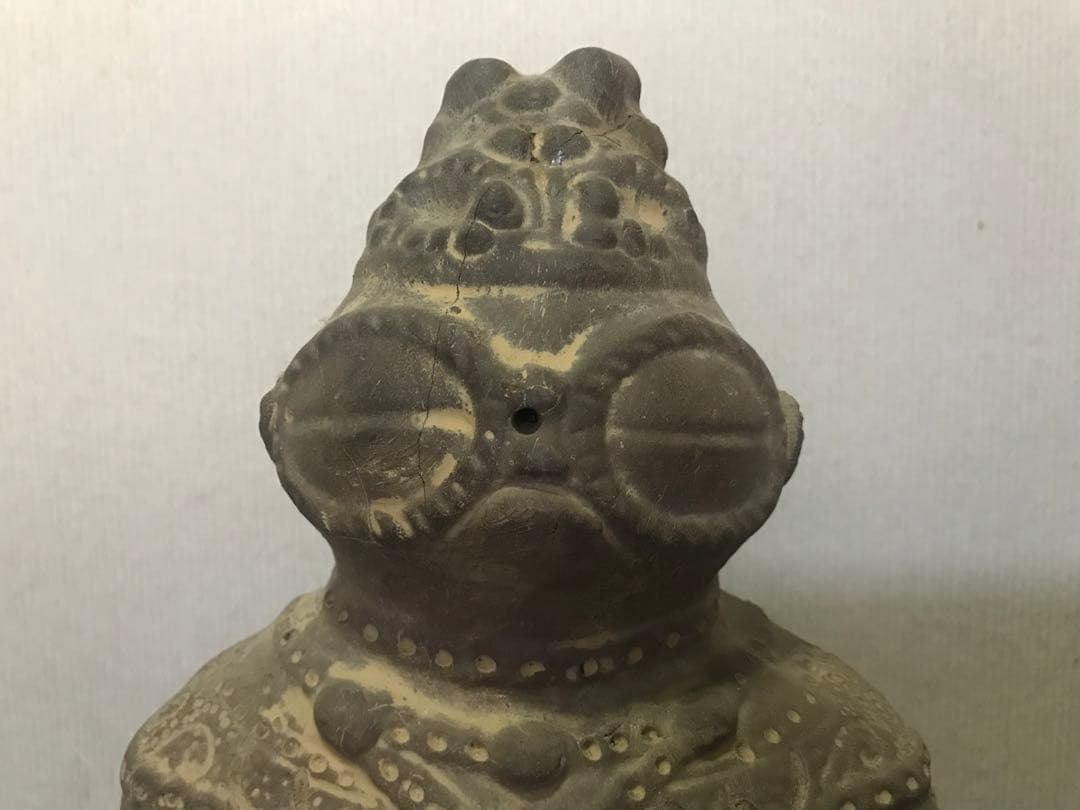 遮光器土偶　素焼き土偶インテリア
