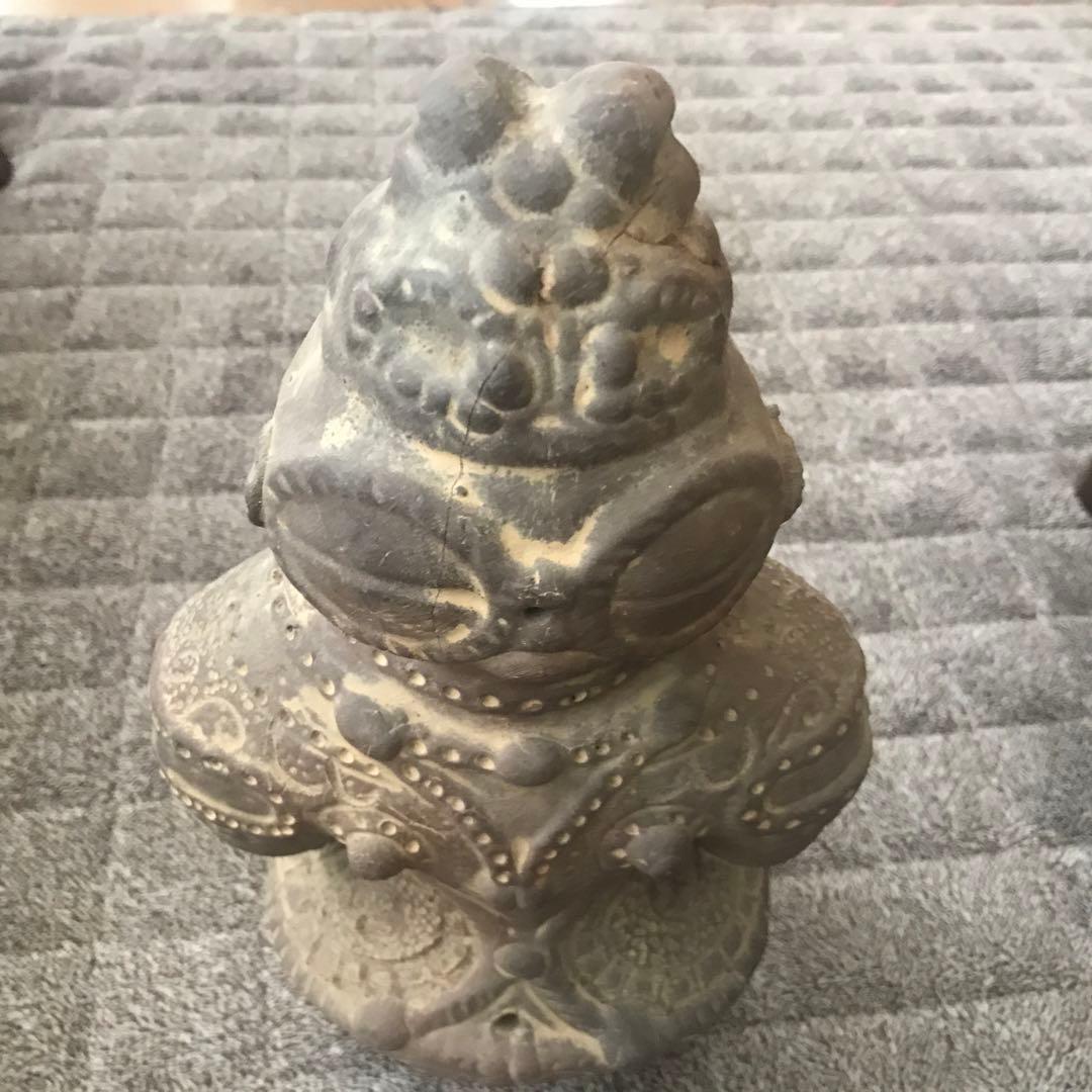 遮光器土偶　素焼き土偶インテリア