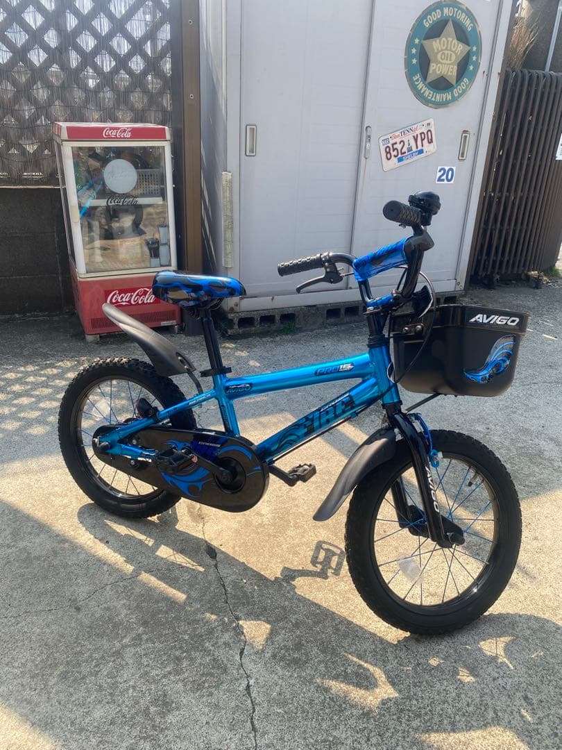【引取り限定】AVIGO 16インチ 子供用自転車 青
