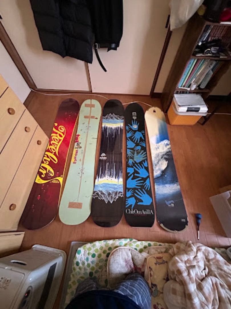 5枚セットJONES / GHOST / KORUA 他スノーボード まとめ売り