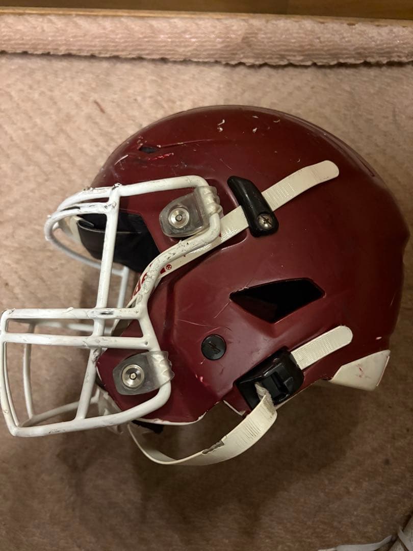 Riddell アメリカンフットボールヘルメット 赤