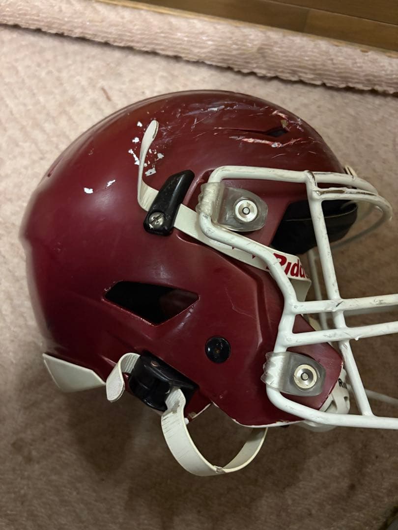 Riddell アメリカンフットボールヘルメット 赤