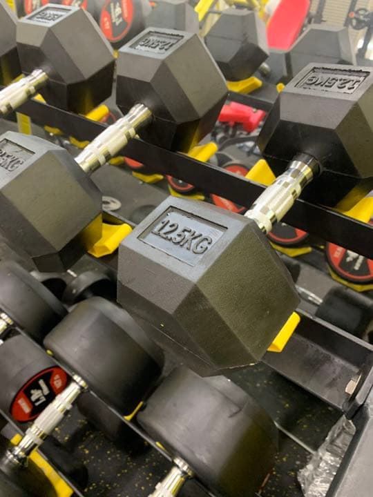 ラバーヘックス  ダンベル　52.5kg 2個