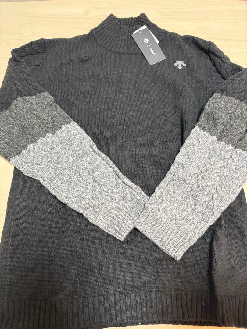 DESCENTE GOLF デサントゴルフ　ハイネックケーブルセーター