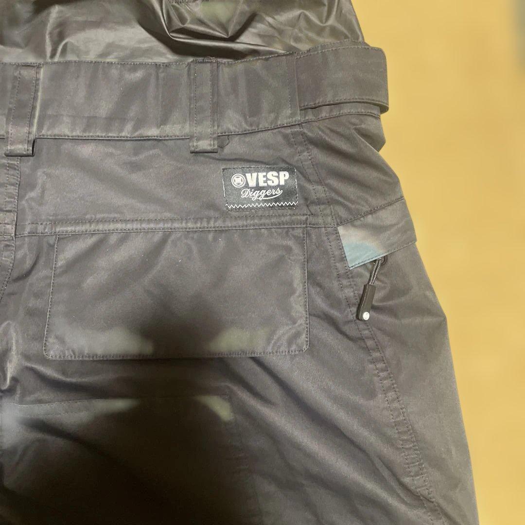 《VOLCOM＋VESP》スノーボードウェアセット 黒/白　Mサイズ