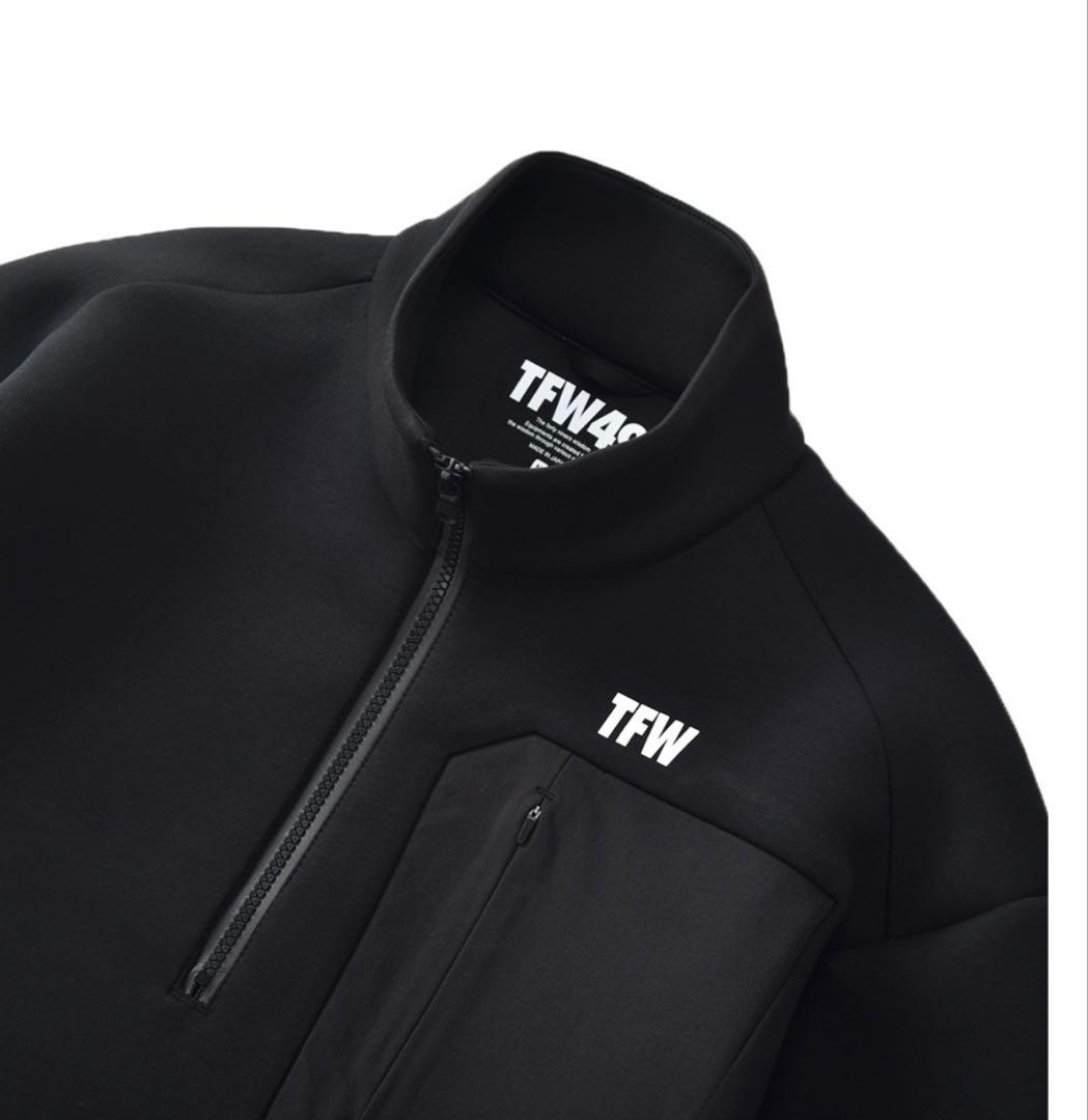 メンズウェア TFW49 CARDBOARD MATERIAL HALF ZIP SWEAT