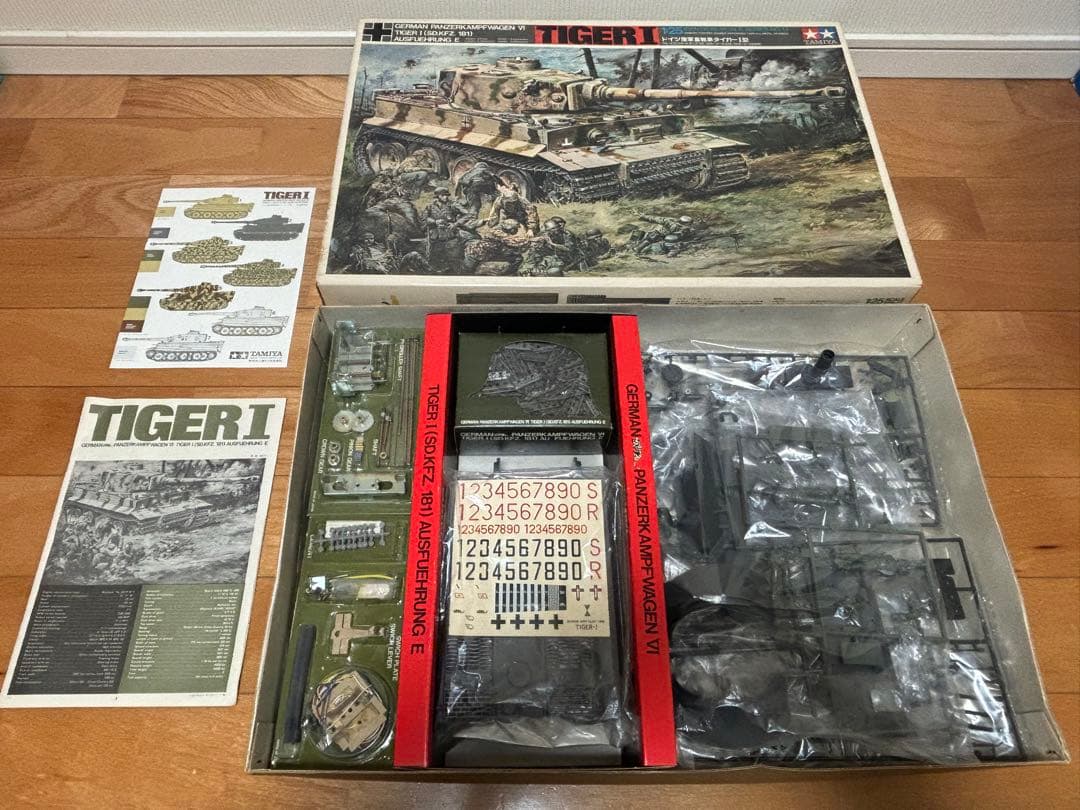 当時物 小鹿タミヤ 1/25 ドイツ陸軍重戦車 タイガーI型 リモコンタンク