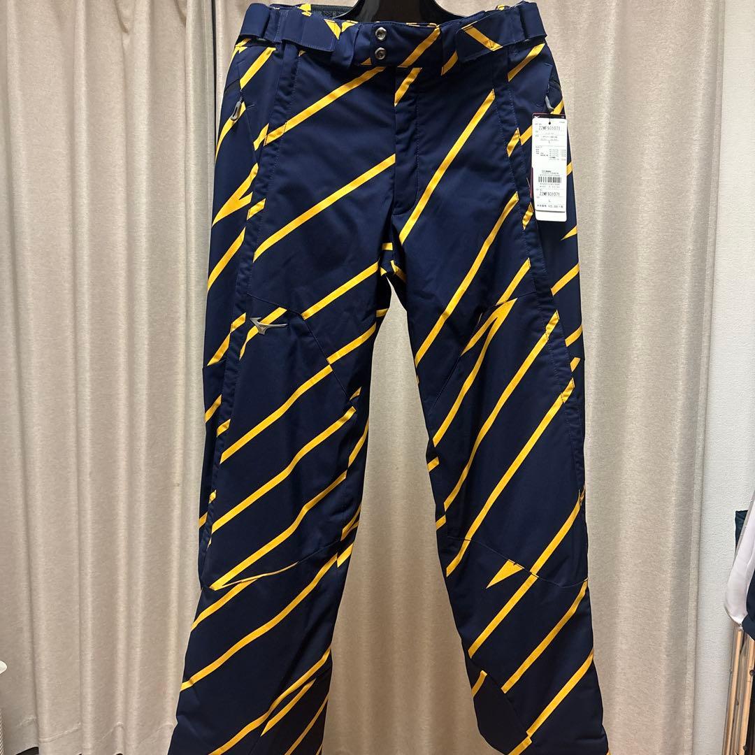 Mizuno スキー用ウェア上下ネイビー/イエロー