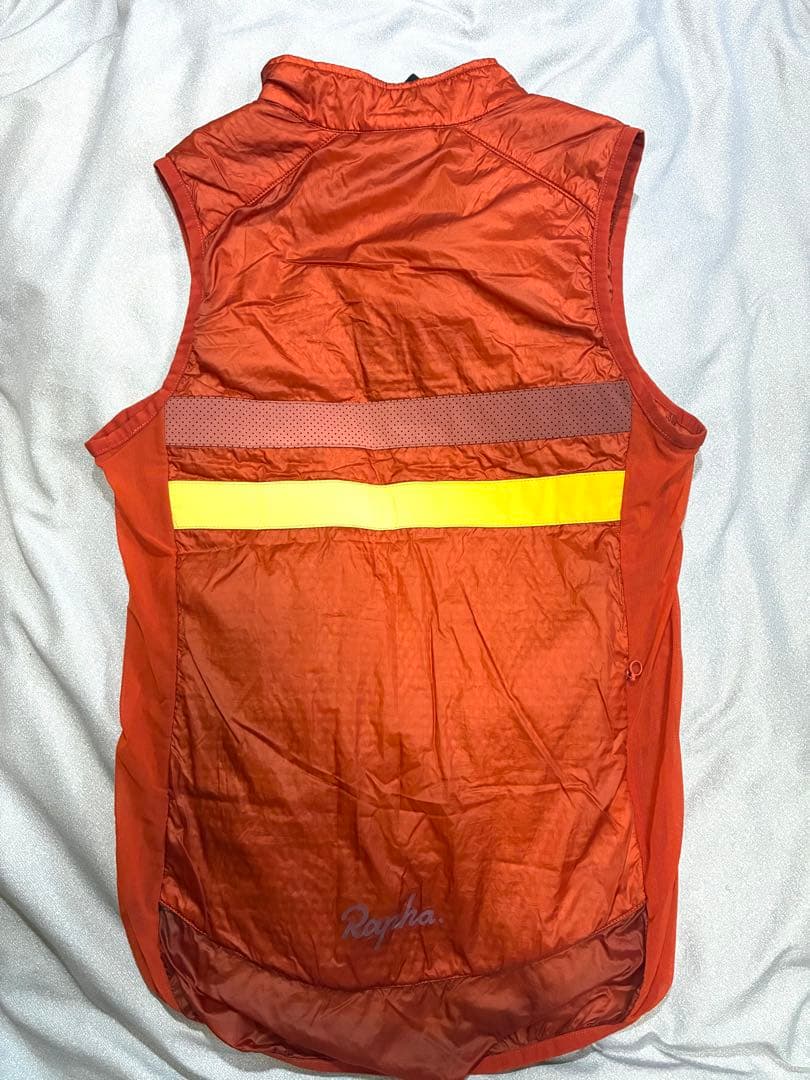 Rapha メンズ ブルベ インサレーテッド ジレ 中綿 S オレンジ