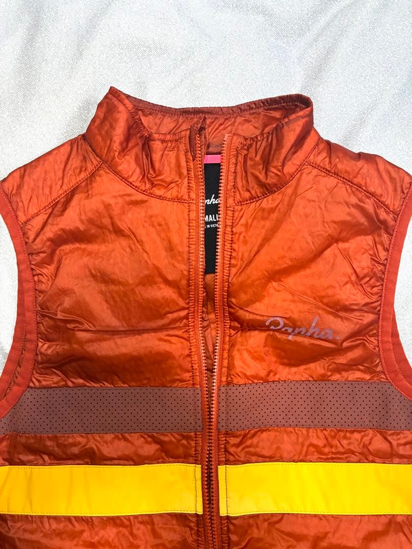 Rapha メンズ ブルベ インサレーテッド ジレ 中綿 S オレンジ