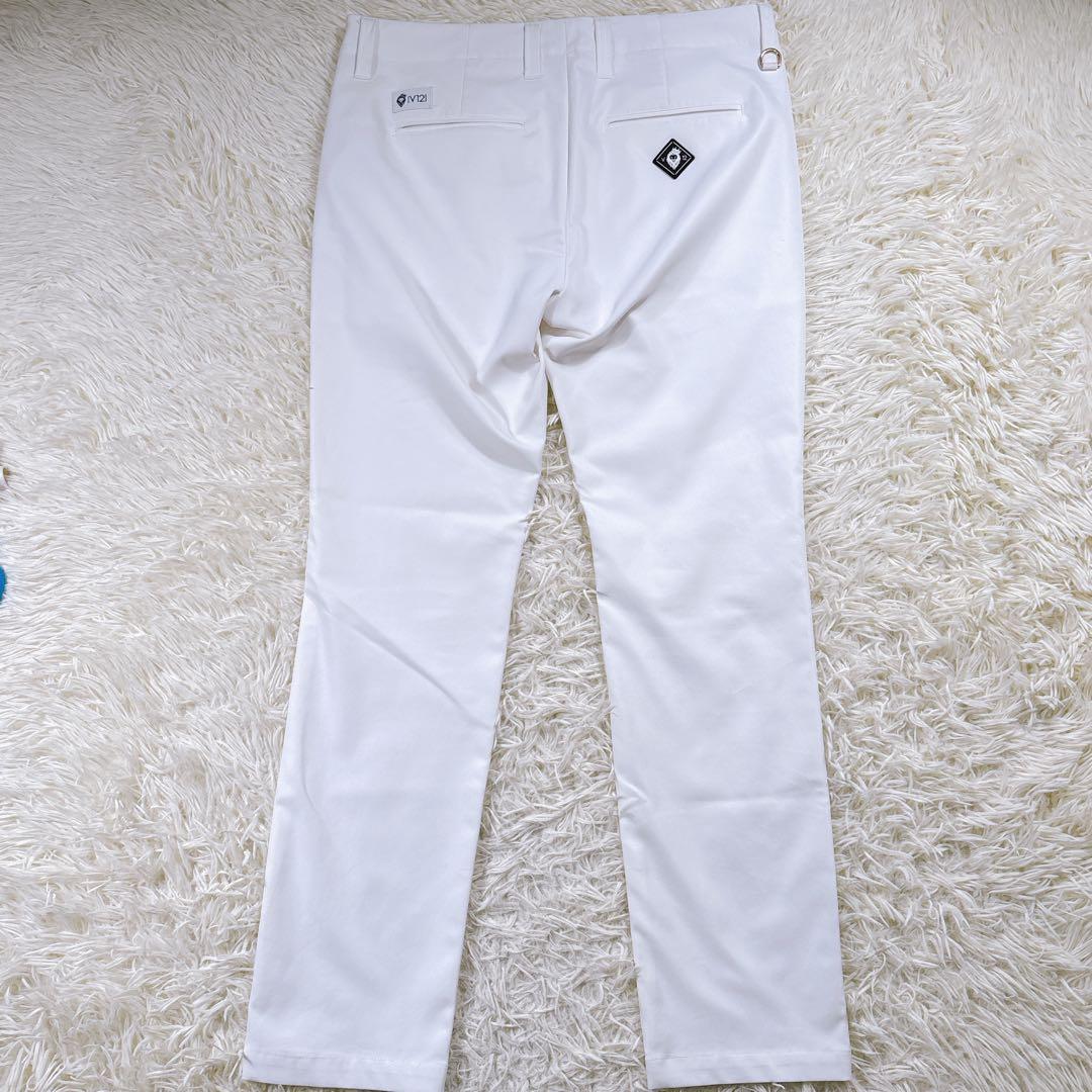 【メンズL⭐️美品 】V12 ヴィトゥエルヴ ゴルフパンツ 白
