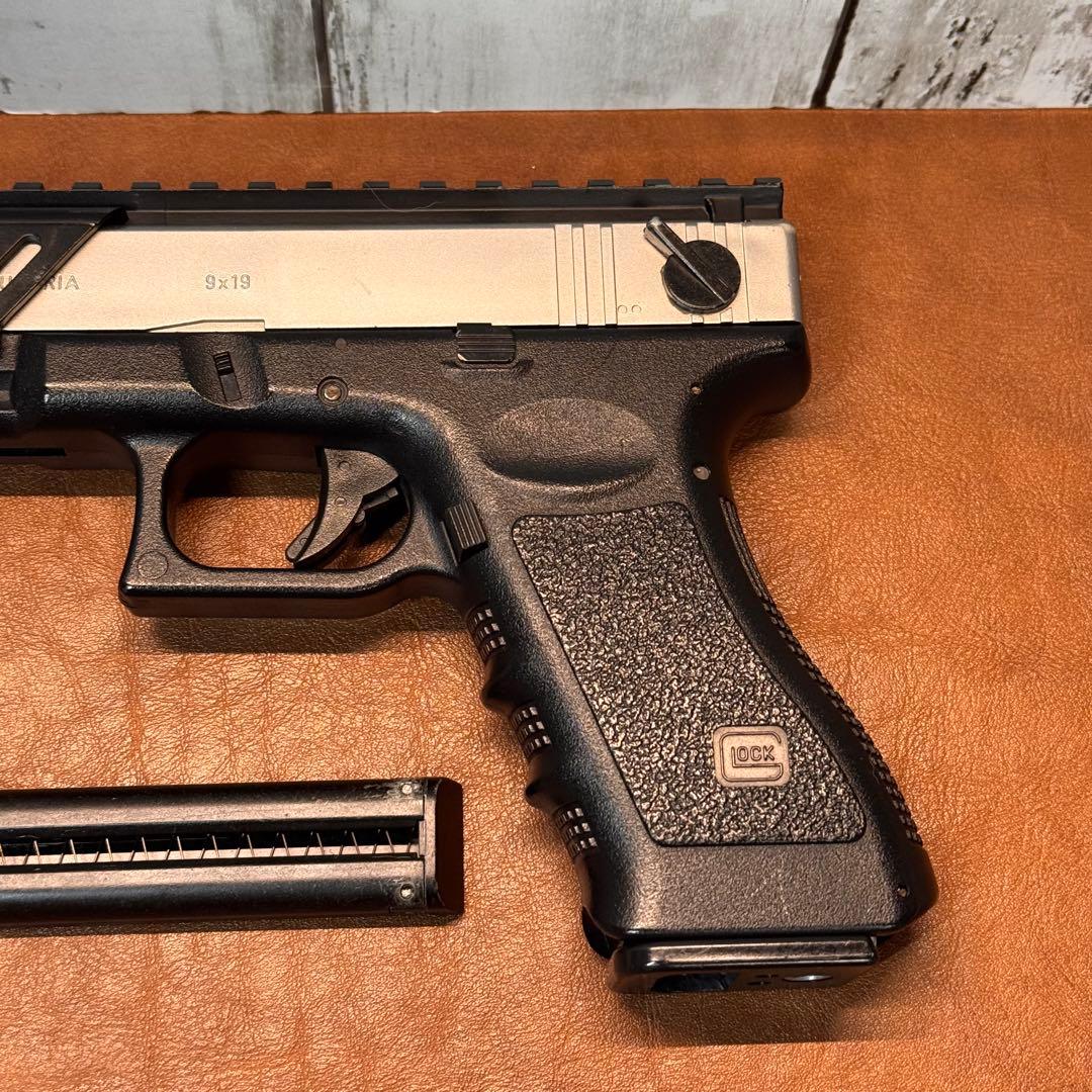 東京マルイ　電ハン　G18C シルバースライド　マウントレイル仕様　【SBD付】