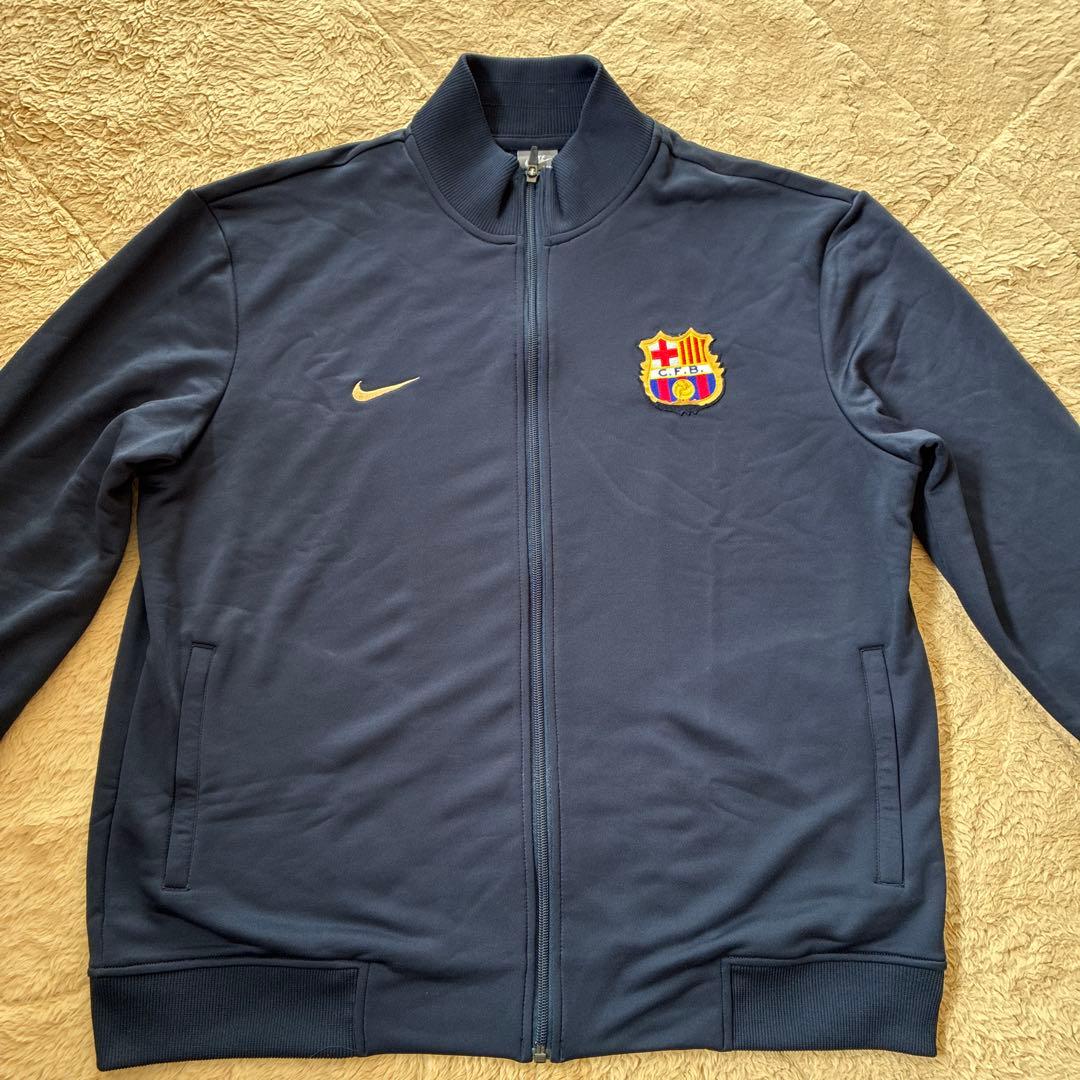 希少サイズ　Nike FC Barcelona バルセロナ　刺繍ロゴ　ジャージ