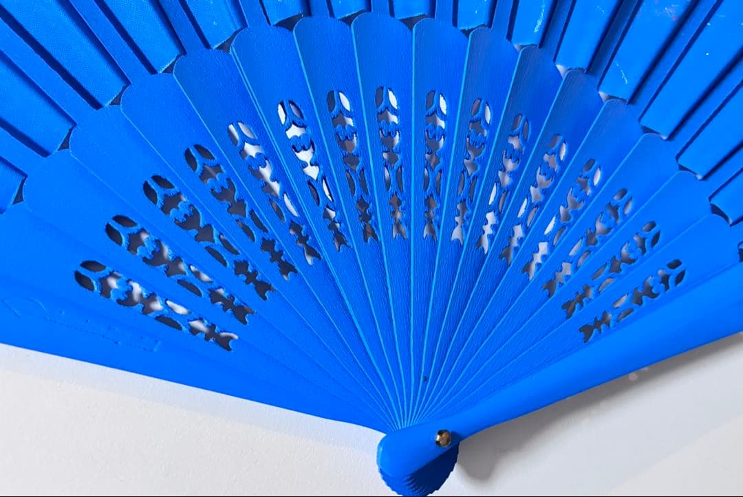 フラメンコアバニコ　花柄　32cm ターゴイズブルー　新品