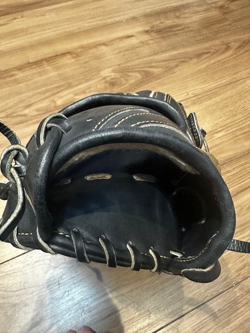 アシックス　ゴールドステージ i-Pro 軟式グローブ 黒　外野手　右投げ