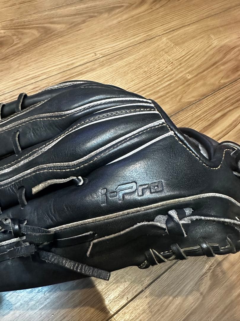 アシックス　ゴールドステージ i-Pro 軟式グローブ 黒　外野手　右投げ