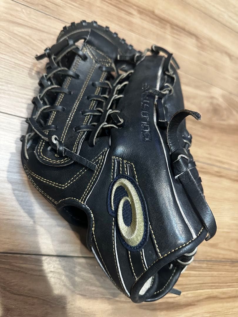 アシックス　ゴールドステージ i-Pro 軟式グローブ 黒　外野手　右投げ