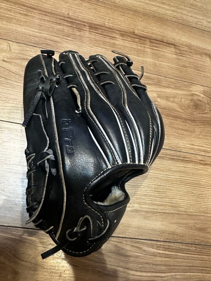 アシックス　ゴールドステージ i-Pro 軟式グローブ 黒　外野手　右投げ