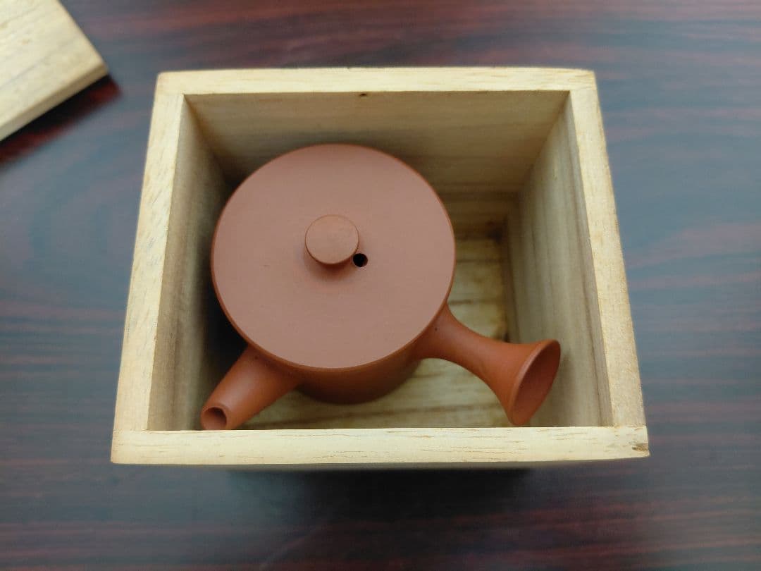 常滑焼 山田常山(小常山)急須 木箱 煎茶道具