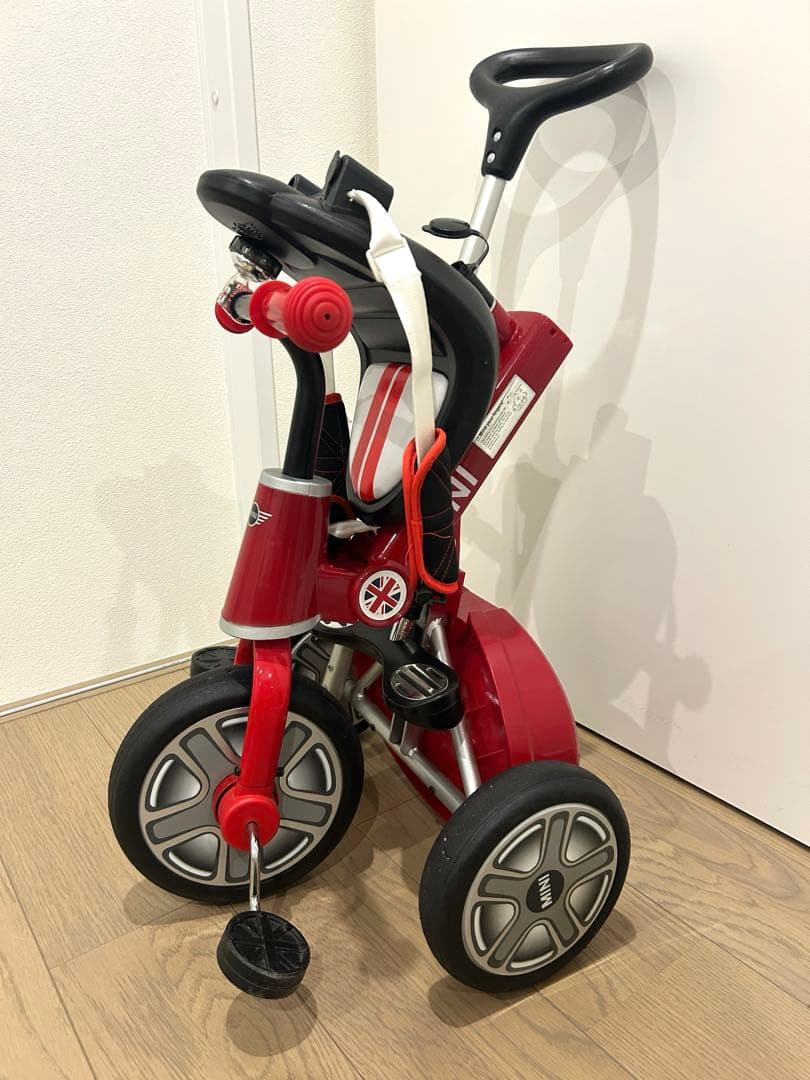 MINI正規ライセンス品 ミニクーパー三輪車　折りたたみ　フットステップ付