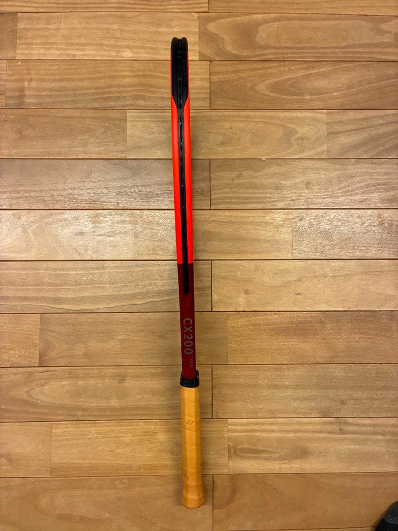 【美品】ダンロップCX 200 ツアー硬式テニスラケット 赤/黒　グリップG2