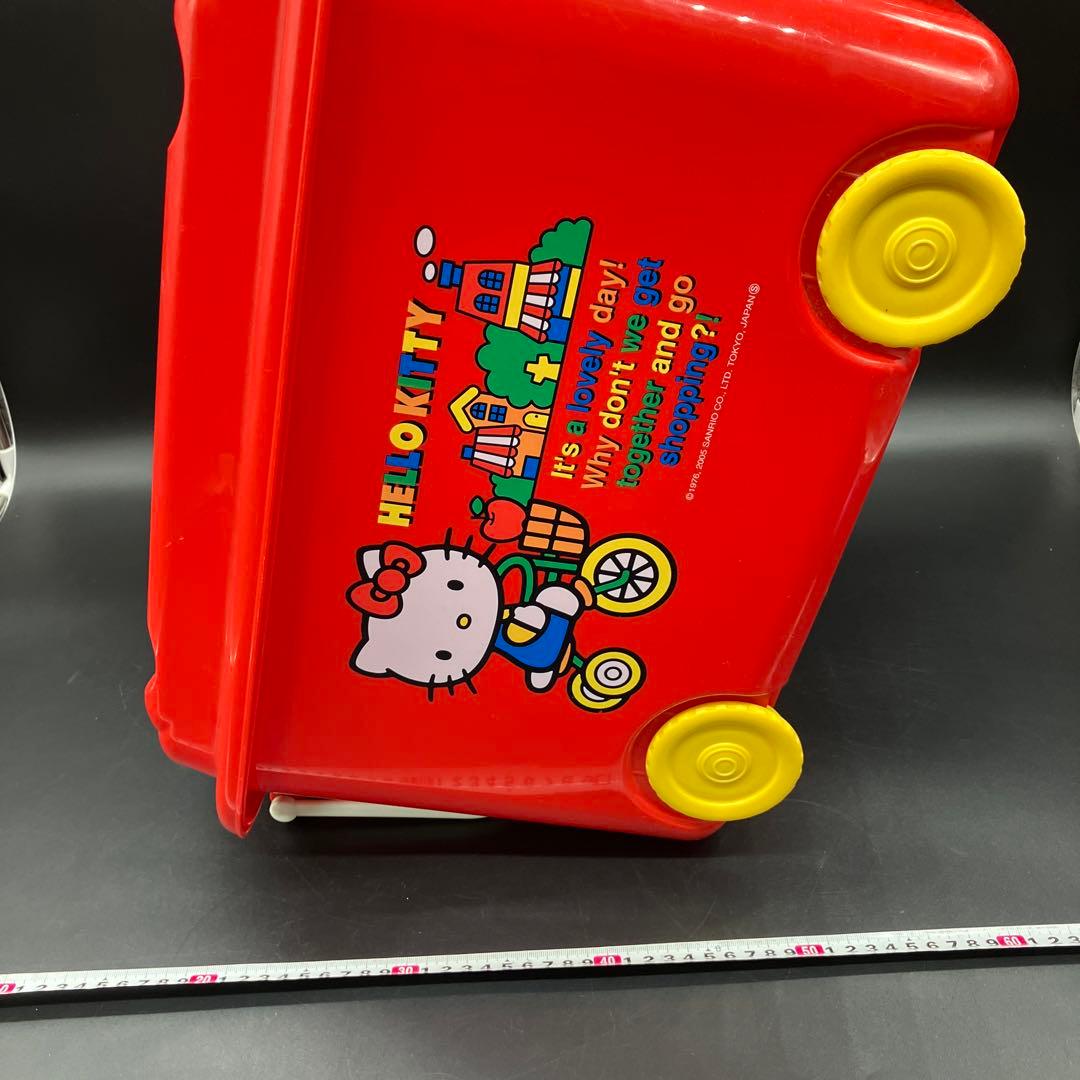 当時物 ハローキティ 収納ボックス おもちゃ箱 キャスター付 2005年 レトロ