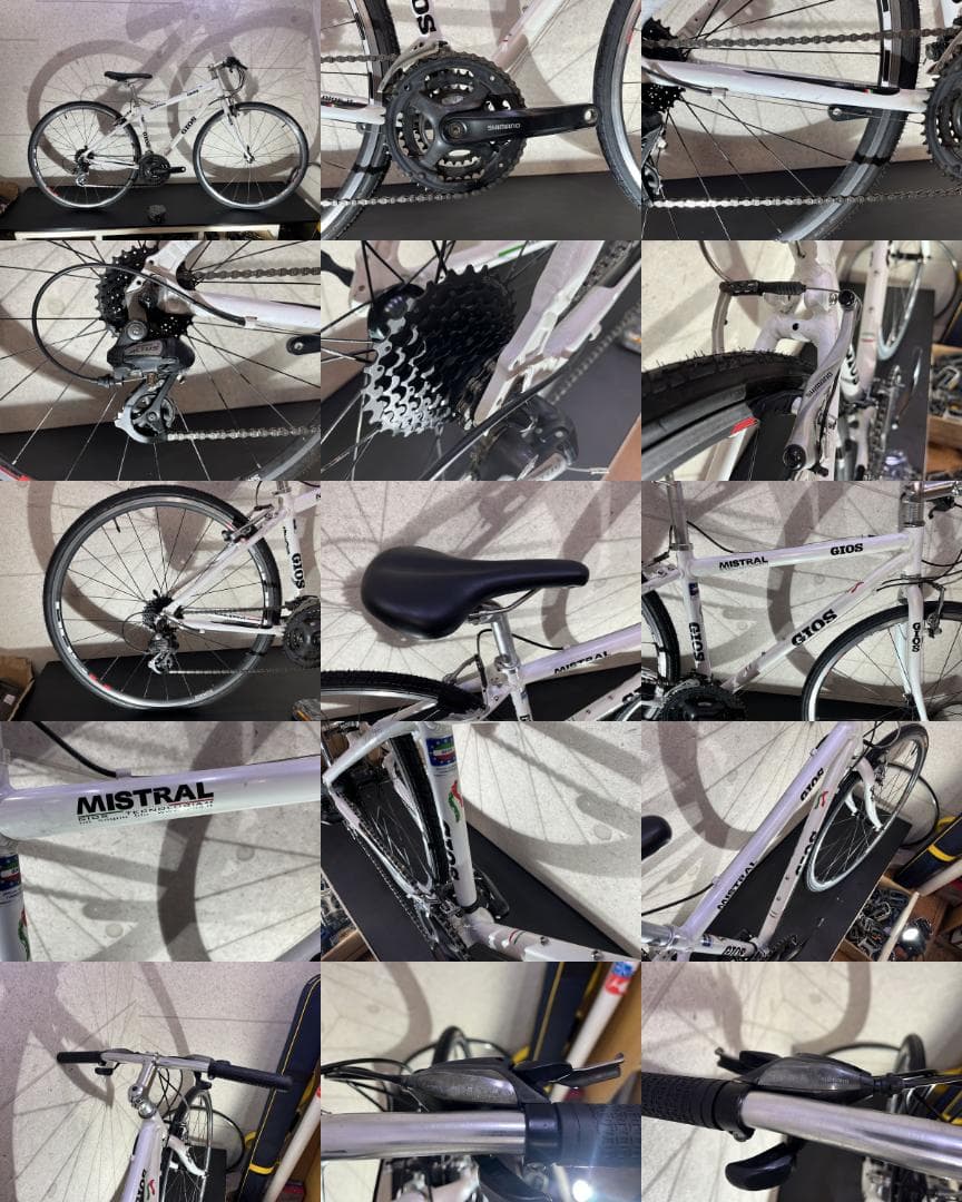 GIOS MISTRAL 700c ジオス　クロスバイク　ホワイト 2015