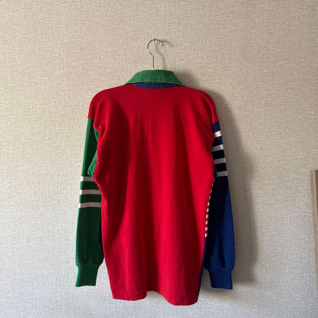 【希少】canterbury コットンニット刺繍ポロシャツ